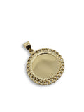 Pendentif Plaque style Miami Cuban Link  en or 10K