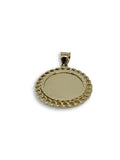Pendentif Plaque style Miami Cuban Link  en or 10K