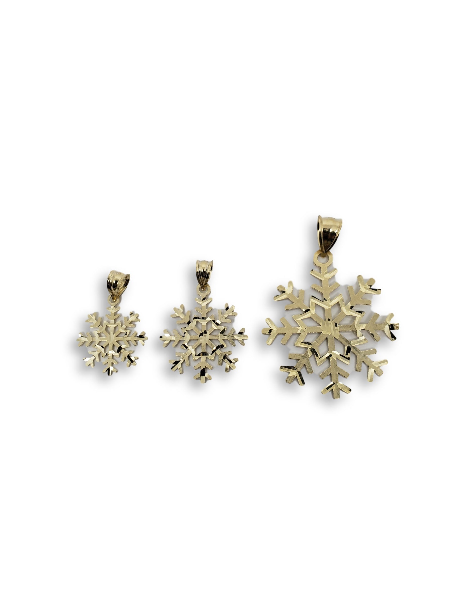 flocons or jaune  en or 10k