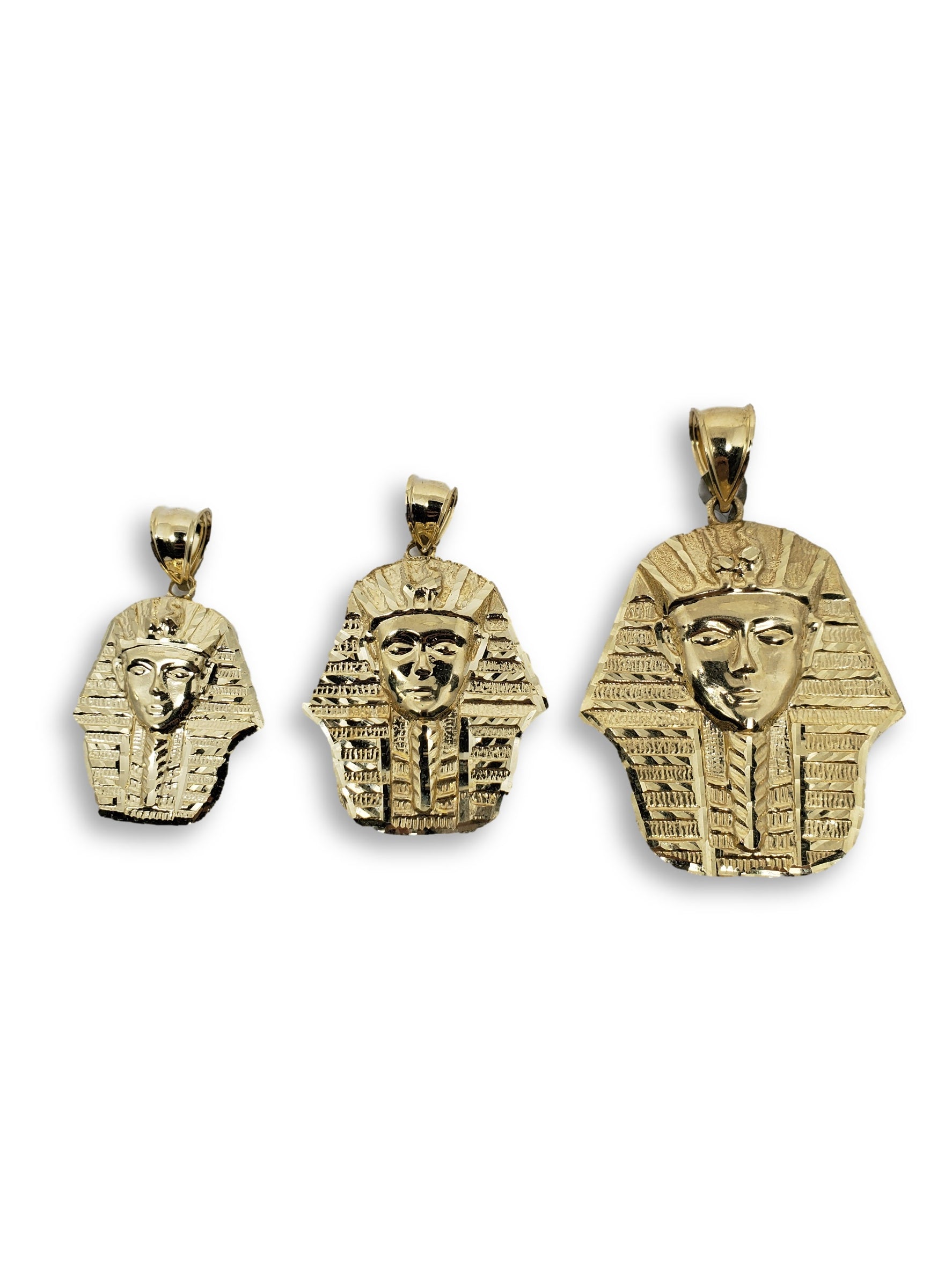 Pharaon en or 10k coupe diamond cut