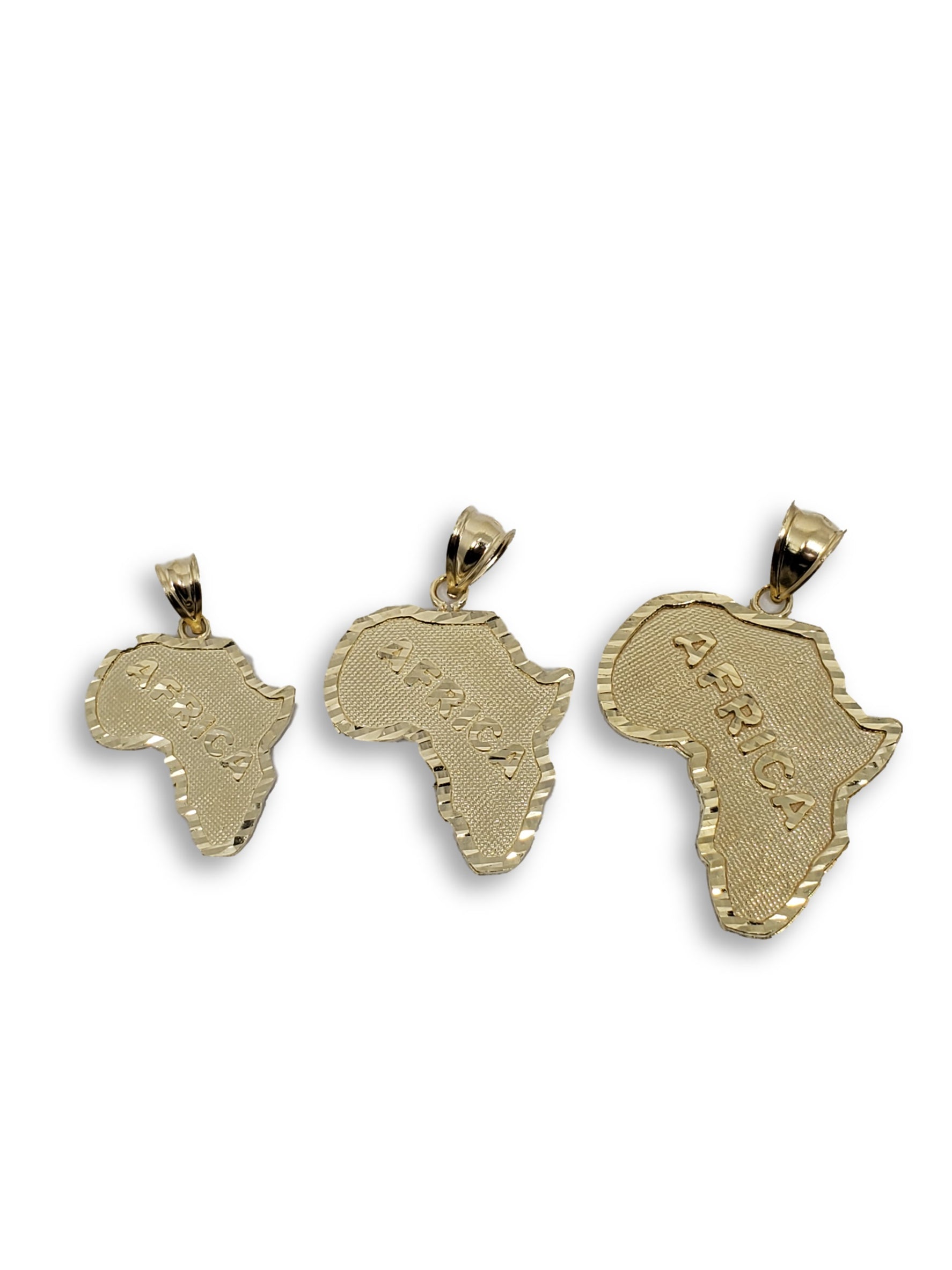 Map de Afrique en or 10k