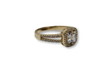 Bague Halo double  en or 10k model 2020