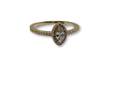 Bague Poire  en or 10k model 2020