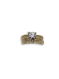 Bague solitaire double en or 10k model 2020