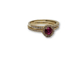 bague Rouge en or 10k model 2020