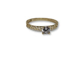 Bague solitaire versace en or 10k model 2020