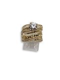 Bague versace double en or 10k model 2020