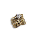 Bague versace double en or 10k model 2020