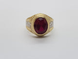 Bague versace Ruby rouge en or 10k model 2020