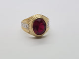 Bague versace Ruby rouge en or 10k model 2020