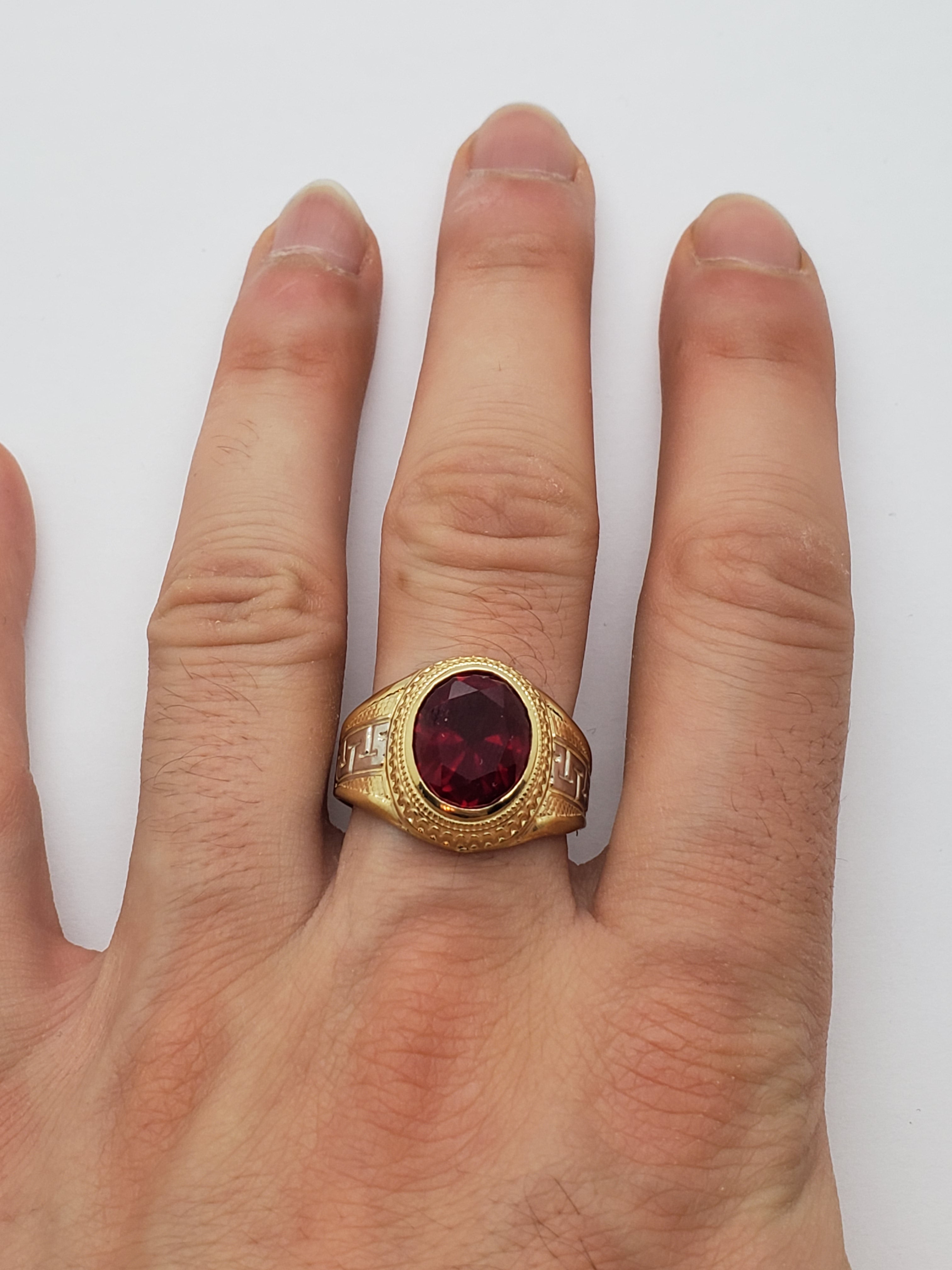 Bague versace Ruby rouge en or 10k model 2020