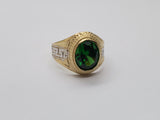 Bague versace pierre vert en or 10k model 2020