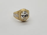 Bague versace pierre blanc  en or 10k model 2020