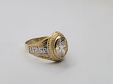 Bague versace pierre blanc  en or 10k model 2020
