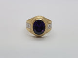 Bague versace pierre Violer en or 10k model 2020
