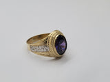 Bague versace pierre Violer en or 10k model 2020