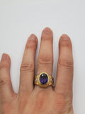 Bague versace pierre Violer en or 10k model 2020