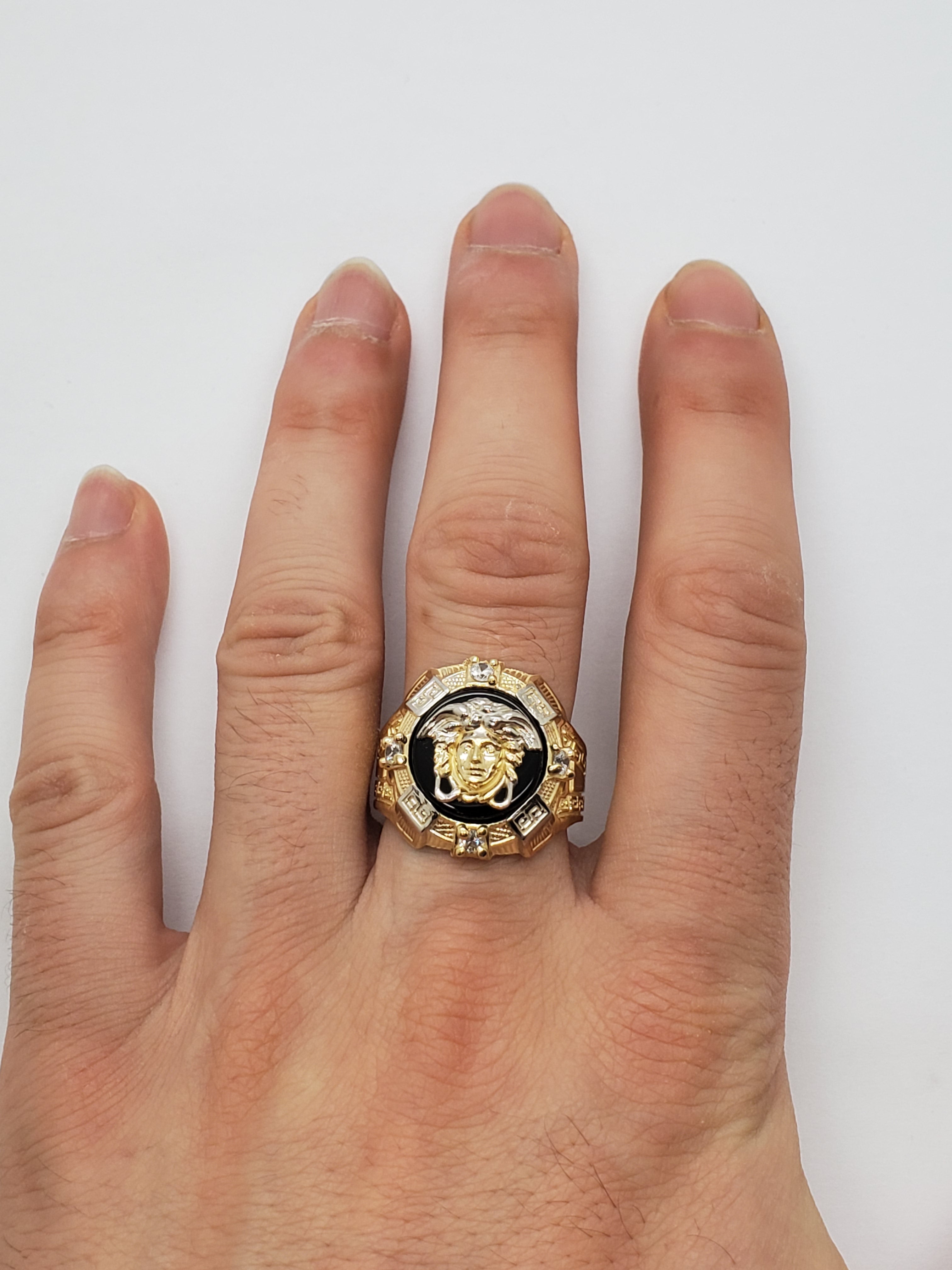 Bague versace en or 10k model 2020