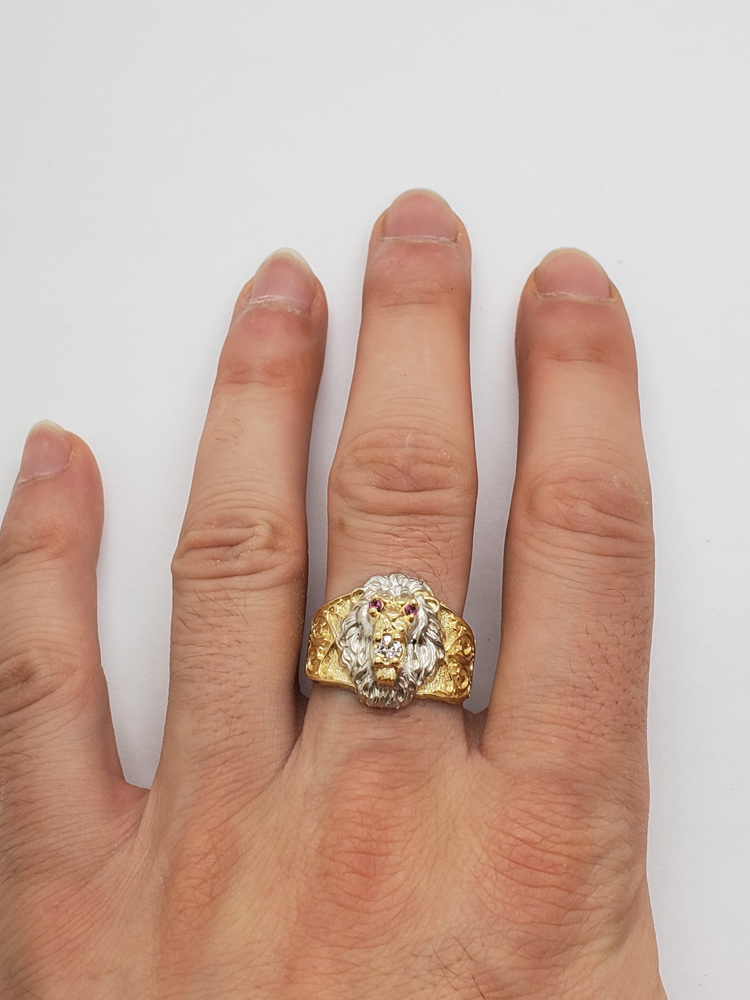 Bague lion en or 10k model 2020