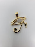 eye of horus  0.40ct de diamants en or 10K