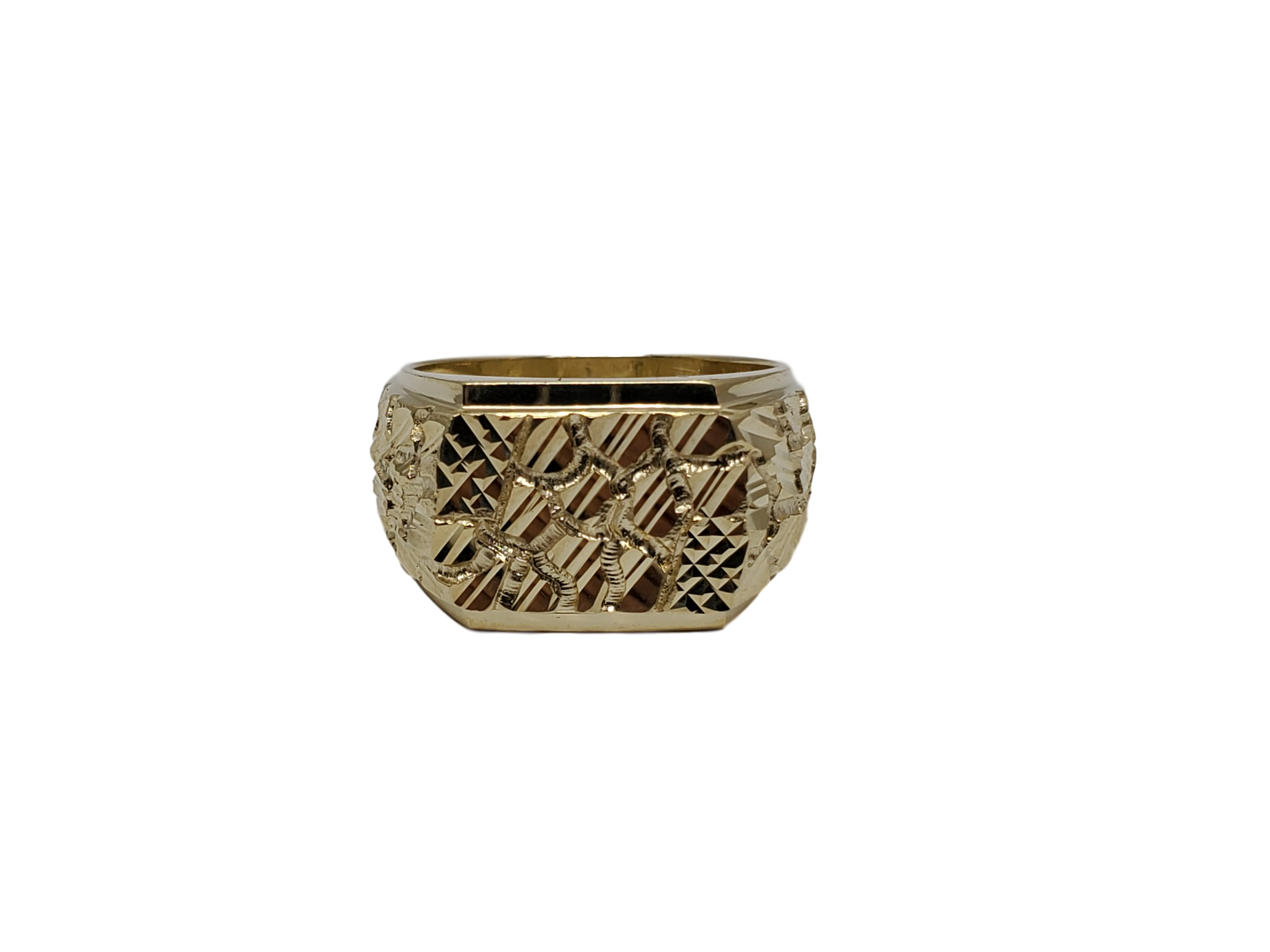 Bague nugget 007  en or 10k model 2020