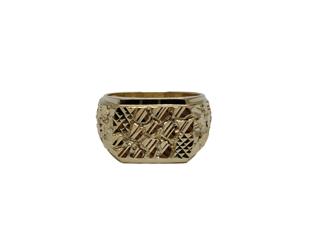 Bague nugget 007  en or 10k model 2020