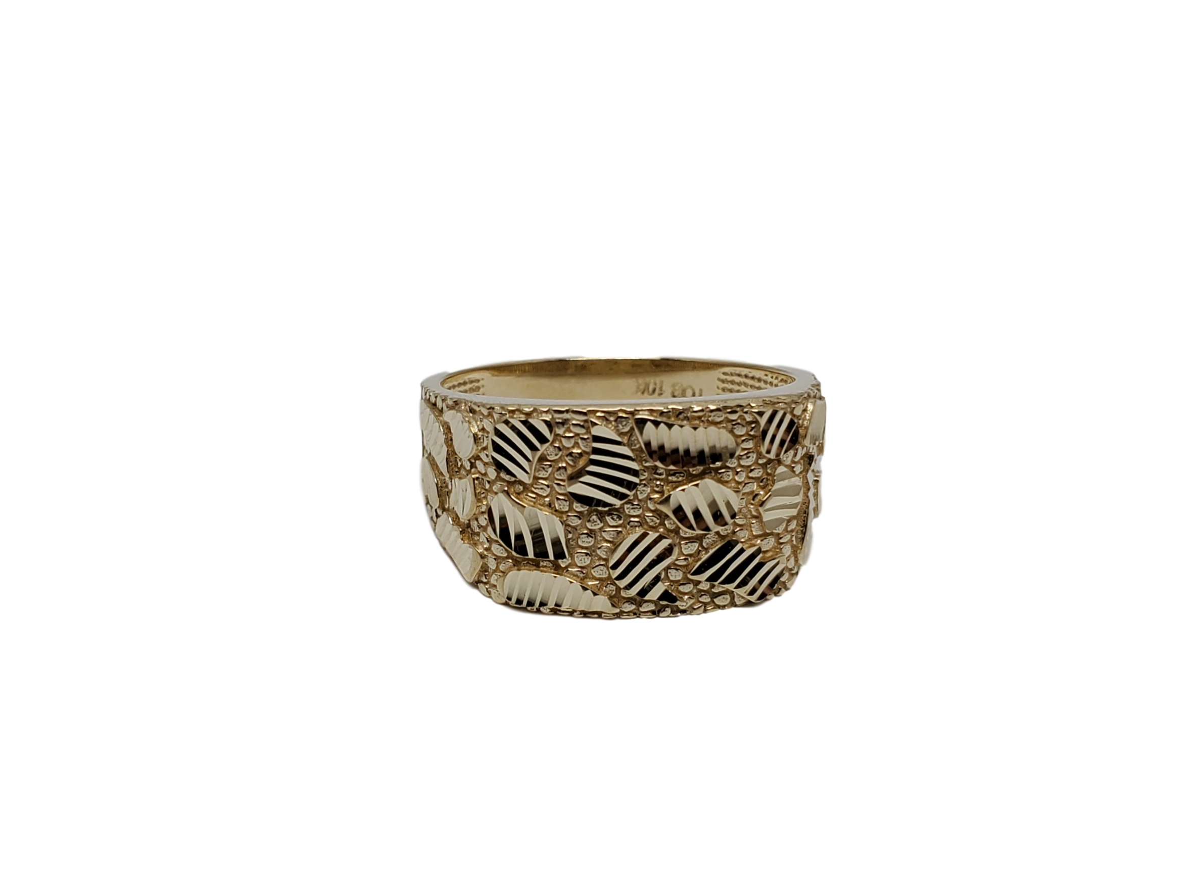 bague nugget en or 10k model 2020