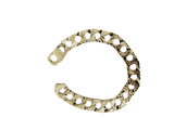 Bracelet Gourmette 12 mm en or 10K modele 2020