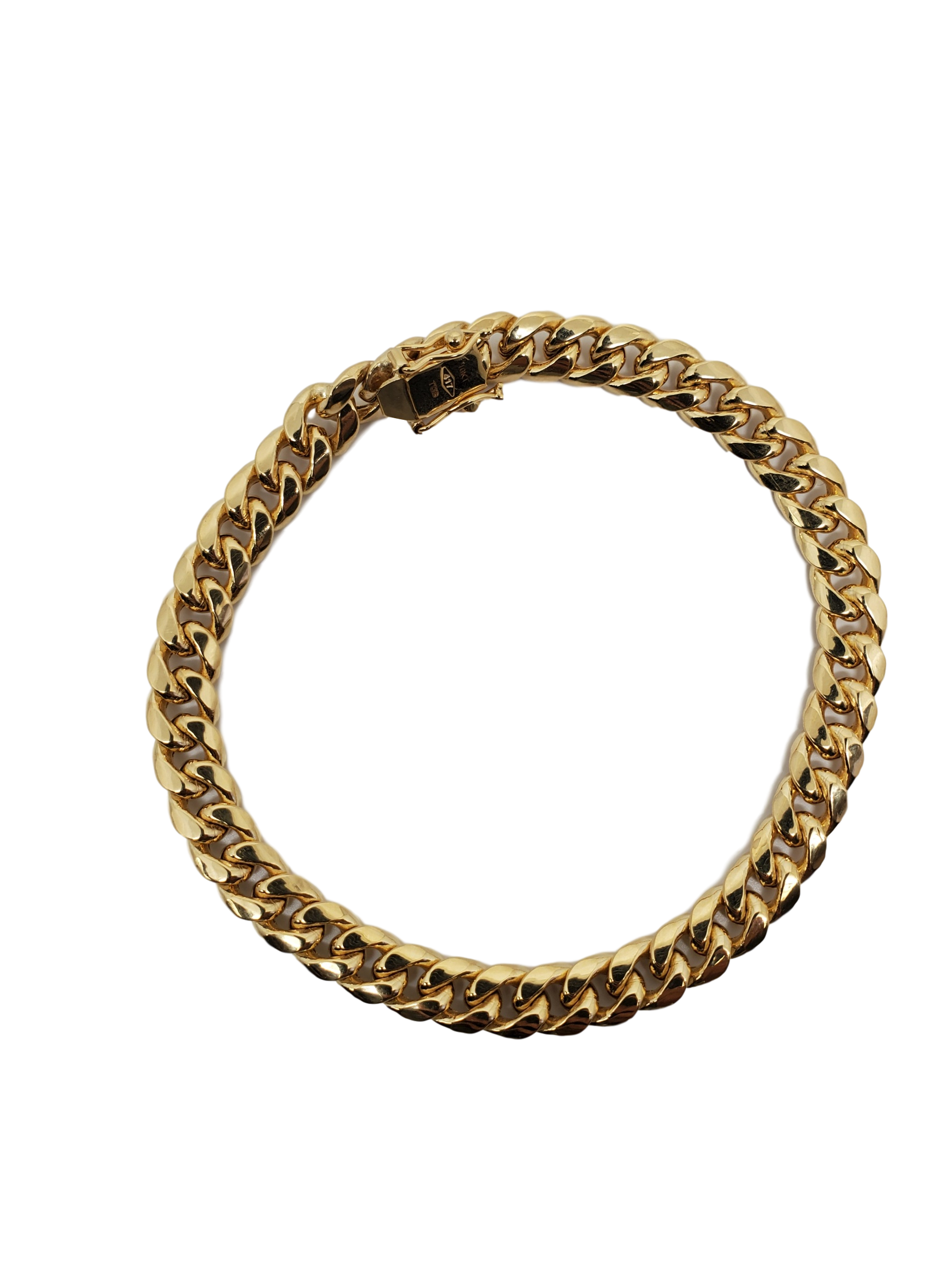 Bracelet 7.5 mm cuban en or 10K modele 2020