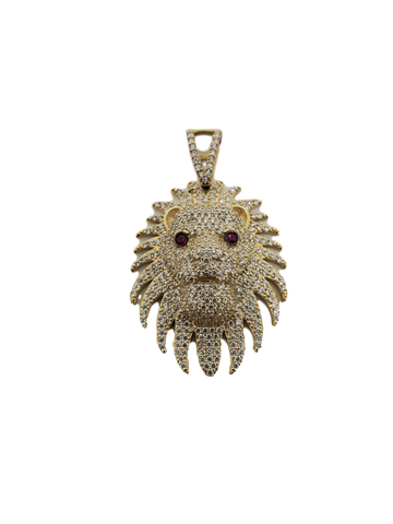 Lion avec Ruby pendentif - 2020 en or 10k
