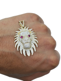 Lion avec Ruby pendentif - 2020 en or 10k