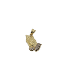 praying hands pendentif - 2020 en or 10k