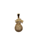 Money bag pendentif - 2020 en or 10k