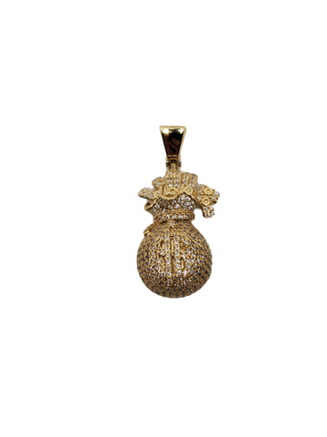 Money bag pendentif - 2020 en or 10k