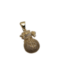 Money bag pendentif - 2020 en or 10k