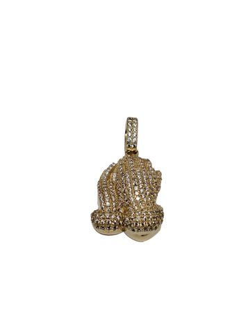 Praying hand 2 pendentif - 2020 en or 10k