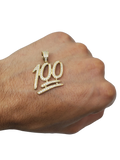 One hundred pendentif -2020 en or 10k
