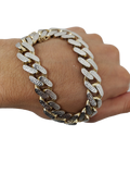 Bracelet Miami Cuban Diamond cut 13mm en or 10K modele 2020