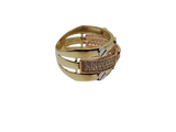 Bague  3 tones en or 10k model 2020