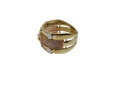 Bague  3 tones en or 10k model 2020