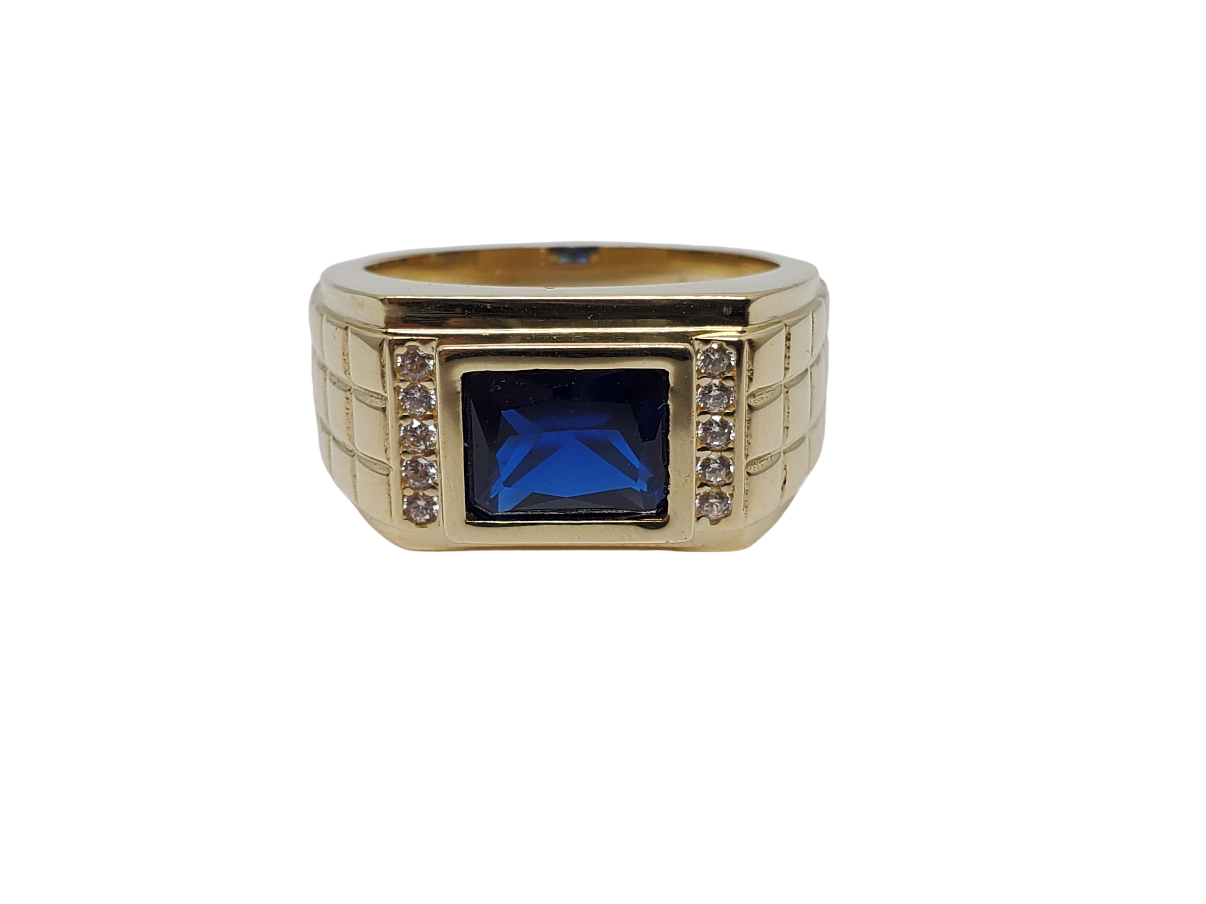 Bague class bleu   en or 10k model 2020