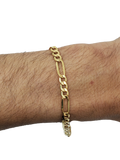 Bracelet Figaro 5 mm en or 10K modele 2020