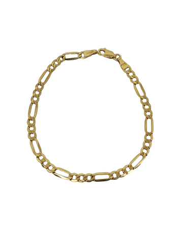 Bracelet Figaro 4.5mm en or 10K modele 2020
