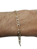 Bracelet Figaro 5.2mm en or 10K modele 2020