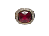 Bague Versace ruby rouge  en or 10k model 2020