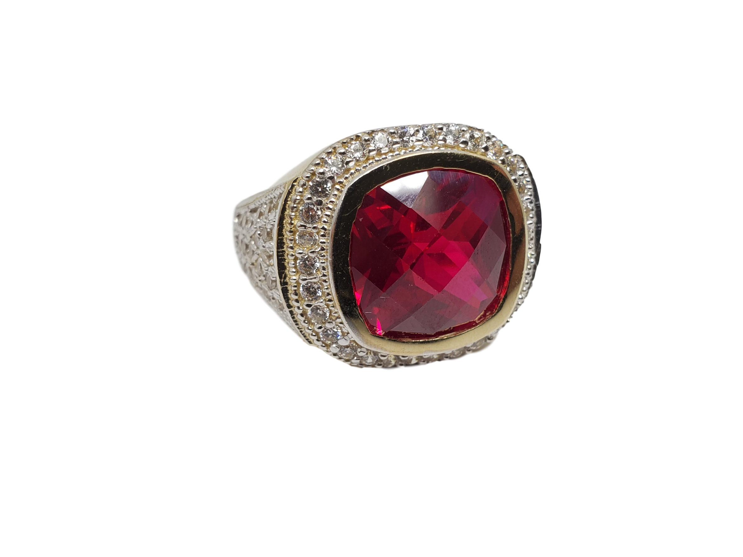 Bague Versace ruby rouge  en or 10k model 2020