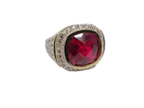 Bague Versace ruby rouge  en or 10k model 2020