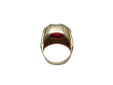 Bague Versace ruby rouge  en or 10k model 2020