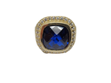 Bague pierre Bleu en or 10k model 2020