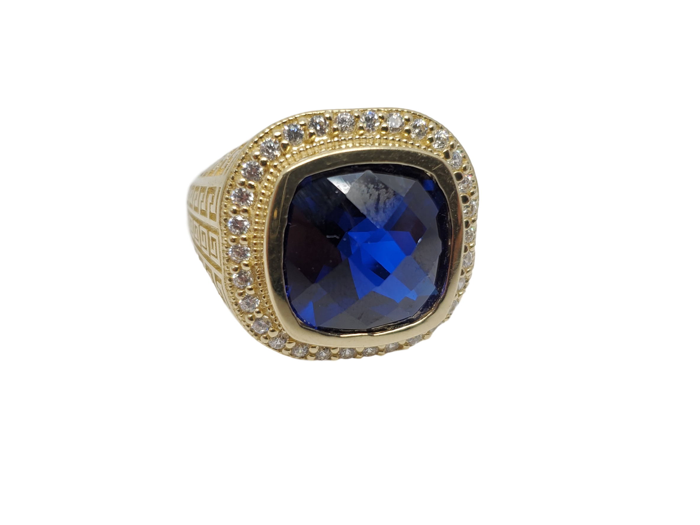 Bague pierre Bleu en or 10k model 2020